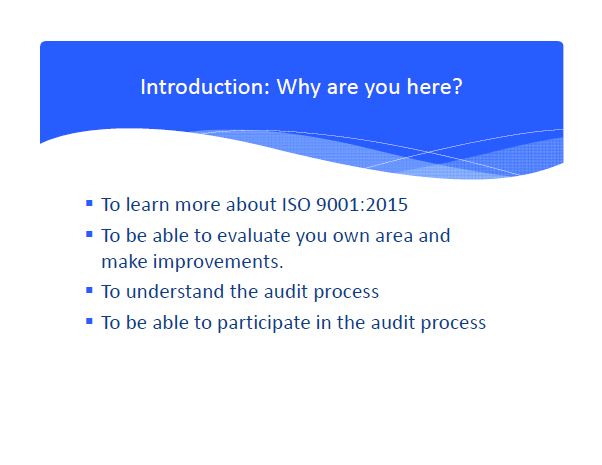 iso 9001 internal audit training